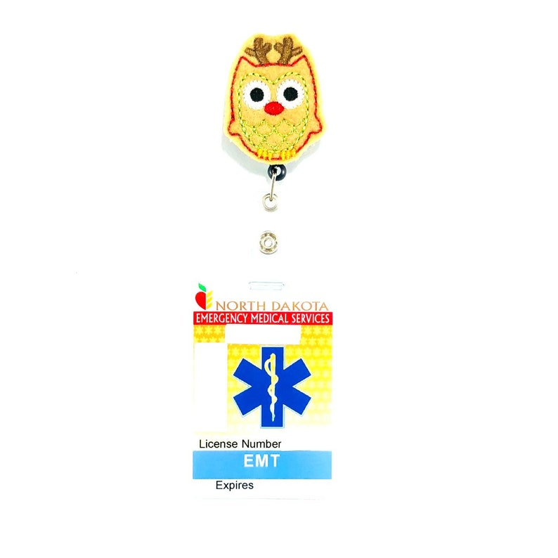 Owl Badge Reel Owl ID Badge Reel Owl Badge Clip Owl Badge Owl Name Badge Owl ID Badge Holder Owl ID Lanyard Owl Badge Holder