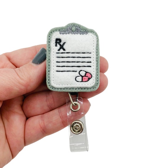 Nurse Badge Reel, Pharmacy Badge Reel, Pharmacist Gift, Pharmacy