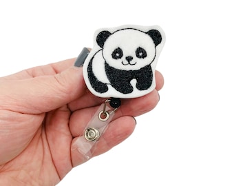 Panda Badge Reel, Panda Badge Holder, Panda Badge Clip, Panda Badge Pull, Panda Badge Charm, Panda Badge Cover, Panda Lover Gift, Panda Item