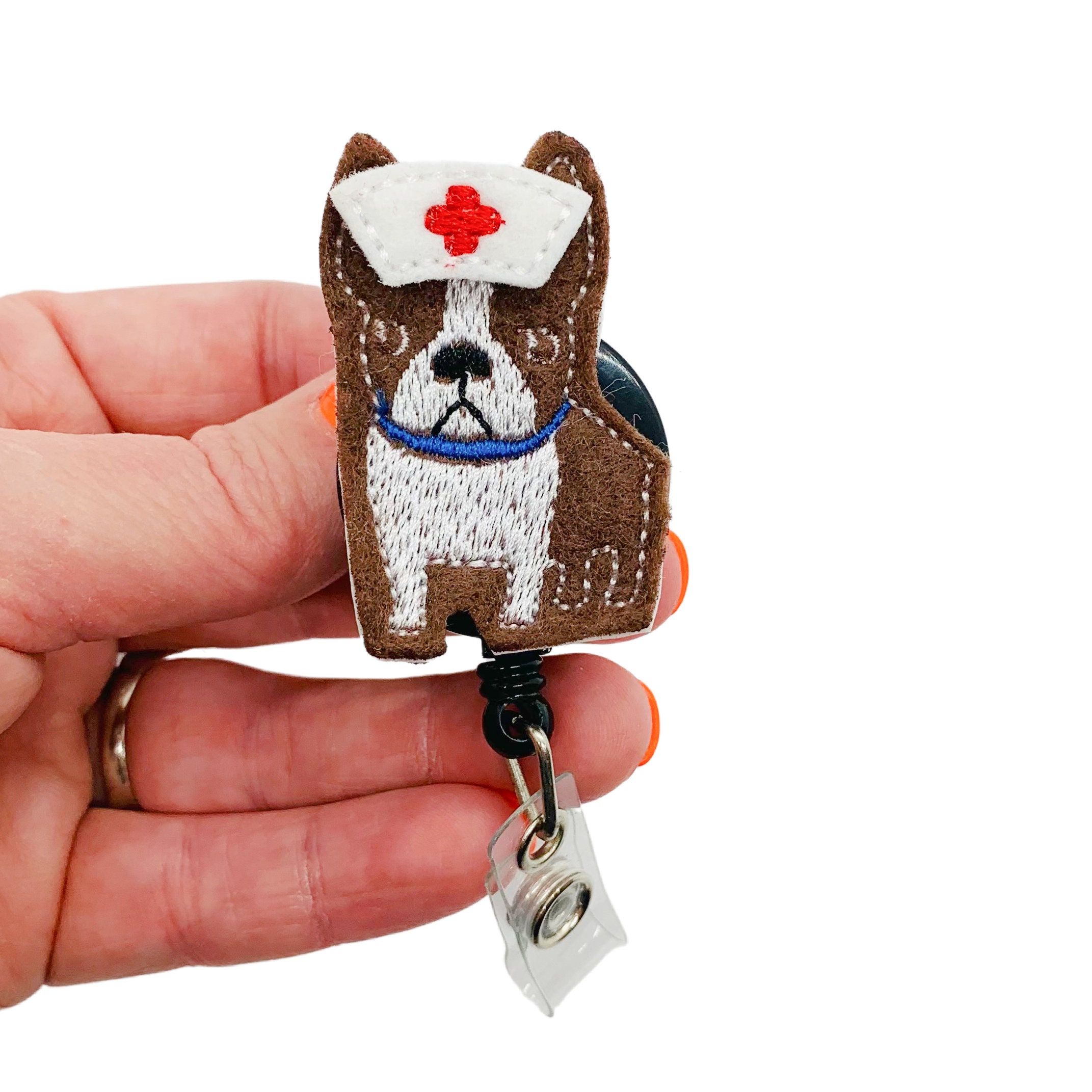 Boston Terrier Badge Reel Boston Terrier Gifts Dog Lanyard Animal Badge Reel Nurse Badge Reel Nurse Badge Clip Nursing Badge Reel Etsy