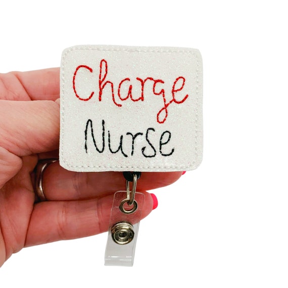 Charge Nurse Badge Reel, Nurse Gift, RN Badge Reel, RN Gifts