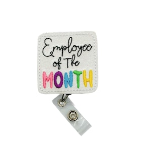 Employee of the Month Badge Reel, Employee Appreciation Gifts, Employee Gifts, Coworker Gifts, Work Badge Reel, Work Badge Holder