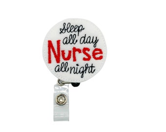 Funny Nurse Badge Reel, Nurse Gift for Nurse, Funny Badge Reel, Nurse Badge Clip, Nursing Badge Reel, RN Badge Reel, ER Nurse Badge Holder