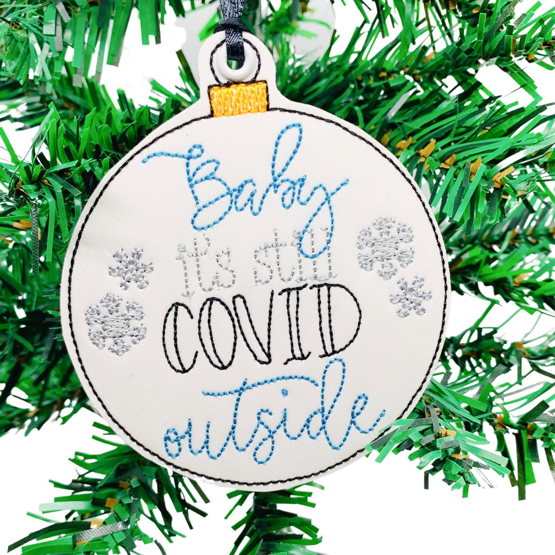 2024 Christmas Ornament, 2024 Christmas Gift, Embroidered Ornament