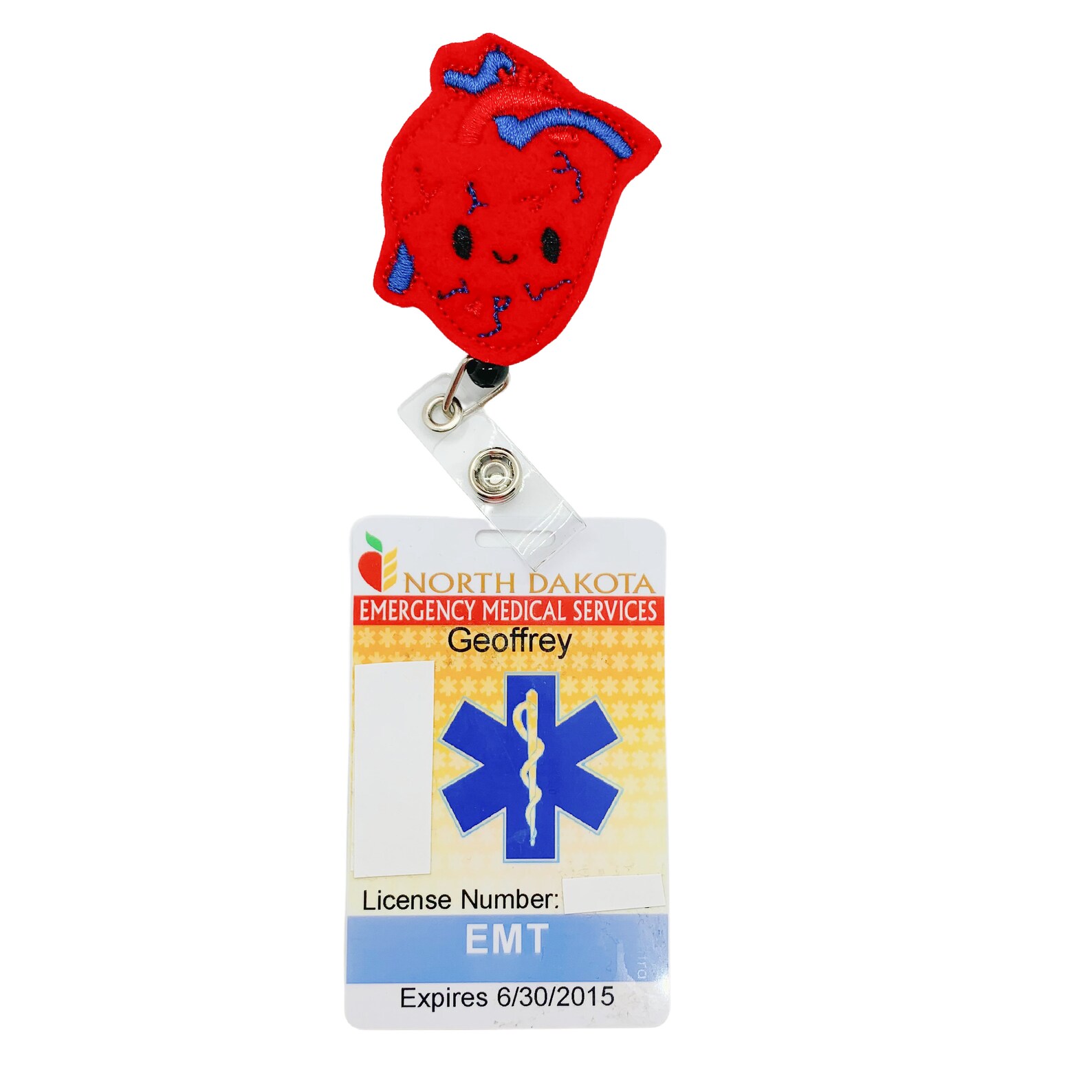 Heart Badge Reel Heart Badge Holder Heart Badge Clip Heart Etsy