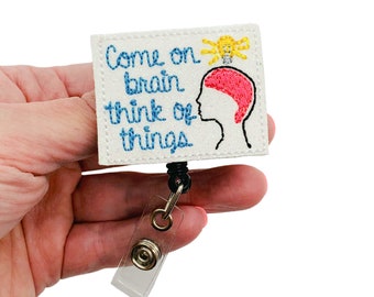 Brain Badge Reel, Brain Badge Holder, Brain Badge Clip, Brain ID Badge, Neurology Gift, Neurology Badge Reel, Neurologist Gift, Neuro Nurse