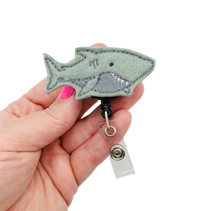 Great White Shark Badge Reel, Shark Gifts, Animal Badge Reel, Cute Badge Reel, Animal Lover Gift, Nurse Badge Reel, Gift For Nurse