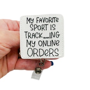 Funny Badge Reel, Funny Badge Clip, Funny Badge Holder, Funny Lanyard with ID Holder, Sports Badge Reel, Sports Lanyard, Funny Gift for Her