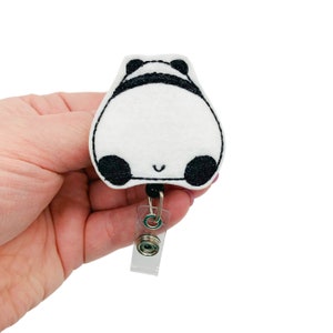Panda Badge Reel Retractable Name Tag Holder for Work ID