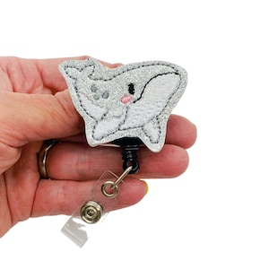 Humpback Whale Badge Reel, Humpback Whale Gift, Beach Badge Reel, Beach Gifts, Animal Badge Reel, Marine Biologist Gift, Whale ID Holder