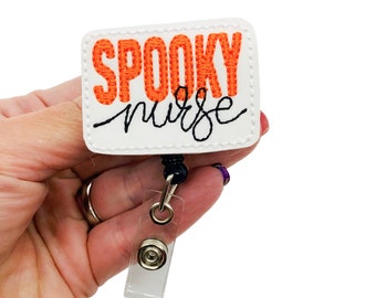 Halloween Nurse Badge Reel, Halloween Badge Reel, Halloween Badge Holder, Halloween Badge Clip, Nurse Badge Holder, Fall Badge Reel, RN Gift