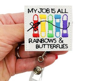 Phlebotomist Badge Reel, Nurse Badge Reel, RN Badge Reel, Nurse Gift for Nurse, RN Gifts for RN, Phlebotomist Gift for Phlebotomist