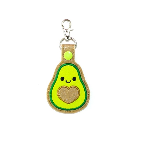 Avocado Keychain, Avocado Keyring, Avocado Key Ring, Avocado Gift, Avocado Lover Gift, Avocado Charm, Avocado Gift, Avocado Keychain