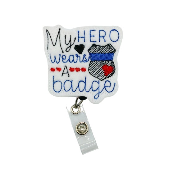 Police Badge Reel, Police Badge Holder, Police Officer Gifts, Police Officer Family, Sheriff Badge Reel, Law Enforcement Badge Reel