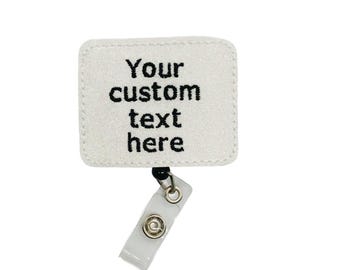 Custom Saying Badge Reel: You Choose the Clip Type and Text Color