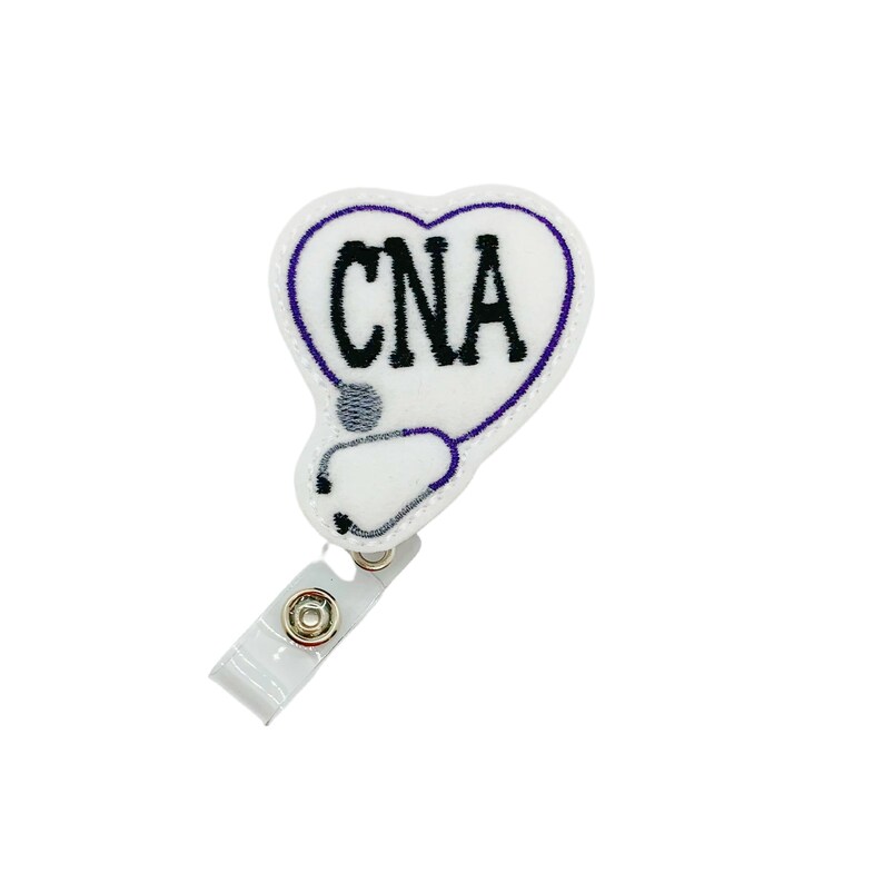 CNA Badge Reel, CNA Badge Holder, Cna Badge, Cna ID Badge Reel, Cna Accessories, Cna Charm, Cna Gift, Cna Graduation Gift, Badge Reel image 2