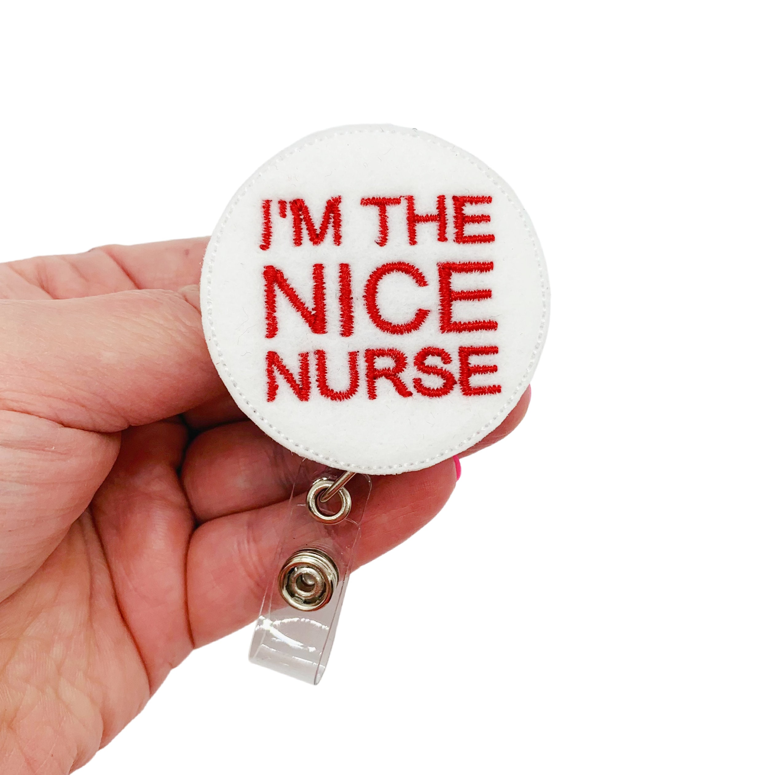 Funny Nurse Badge Reel Nurse Badge Holder Nurse Badge Clip Etsy
