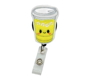 Porta credencial de limonada, porta credencial de limonada, cordón de limonada, regalos de limonada, porta credencial de verano, porta credencial de verano, porta credencial de bebida de limón