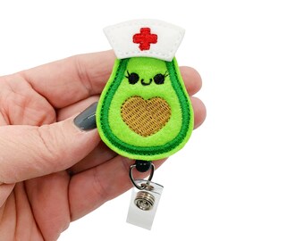 Avocado Badge Reel, Nurse Badge Reel, Badge Infirmiere, Nurse Gift, Nursing Badge Reel, Nursing Lanyard, Nurse Gifts, RN Badge Reel
