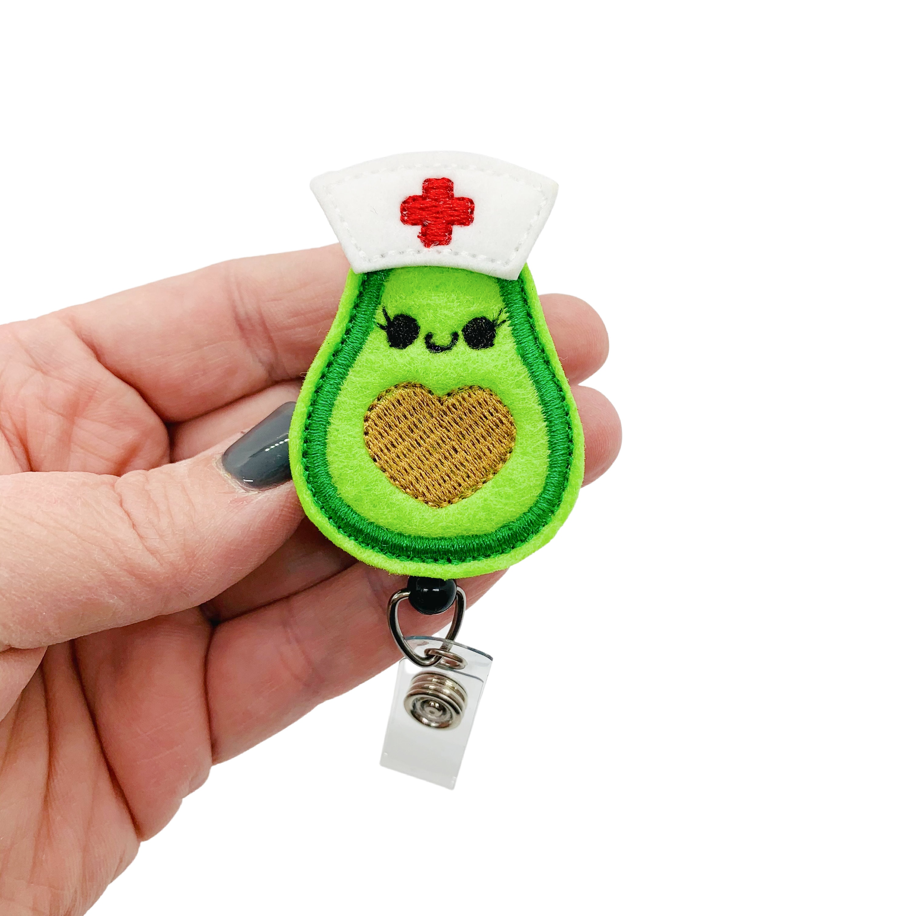 Avocado Badge Reel, Nurse Badge Reel, Badge Infirmiere, Nurse Gift, N…