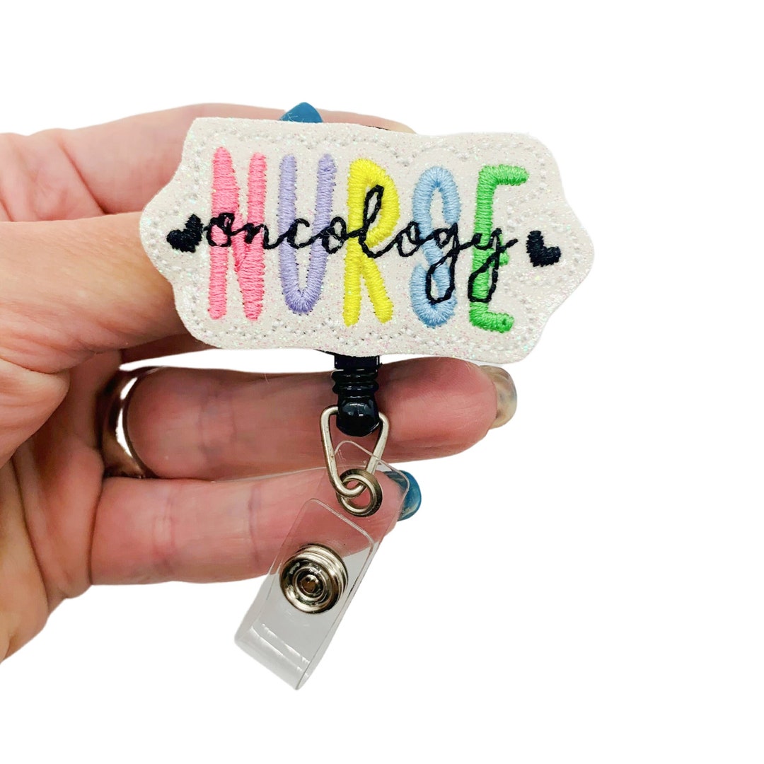 Oncology Nurse Badge Reel, Oncologist Badge Reel, Oncologist Badge Clip
