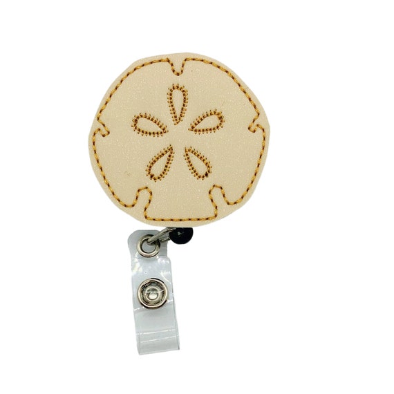 Sand Dollar Badge Reel, Summer Badge Reel, Beach Badge Reel, Seashell Badge  Reel, Beach Gifts, Seashell Gifts, Sand Dollar Gifts, ID Holder 