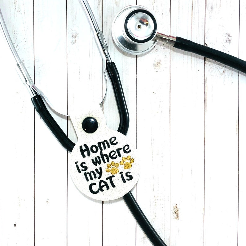 Stethoscope Charm Stethoscope Accessory Stethoscope Gift Cat Gift Stethoscope Tag Cat Cat Owner Gift Cat Lover Gift Cat Accessory
