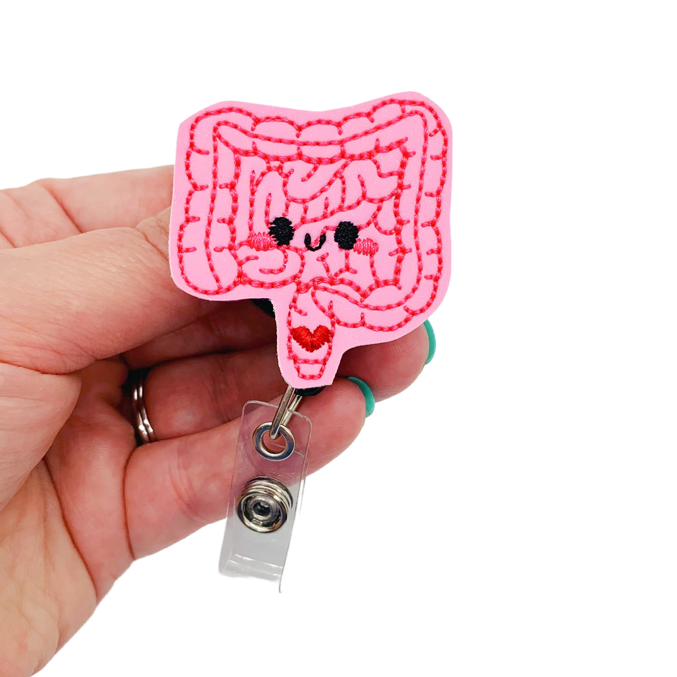 Funny GI Retractable Badge Reel Colorectal, GI Nurse Intestines Badge  Holder, Heavy Duty Reel, Lanyard, Medical Badges 