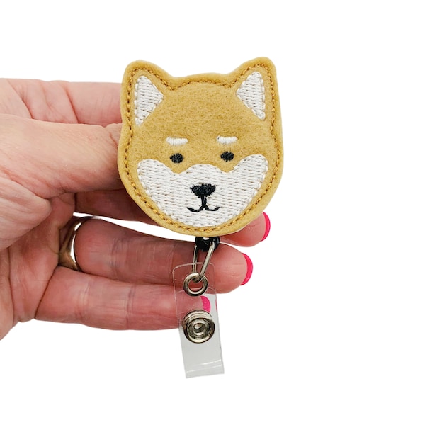 Shiba Inu Badge Reel, Dog Badge Reel, Pet Badge Reel, Pet Gifts, Dog Gifts, Shiba Inu Gifts, Animal Badge Reel, Veterinarian Gift for Vet