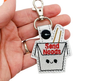 Funny Keychain, Funny Key Fob, Gift for Boyfriend, Gift for Friend, Gift for Husband, Embroidered Keychain, Valentine's Day Gift for Him