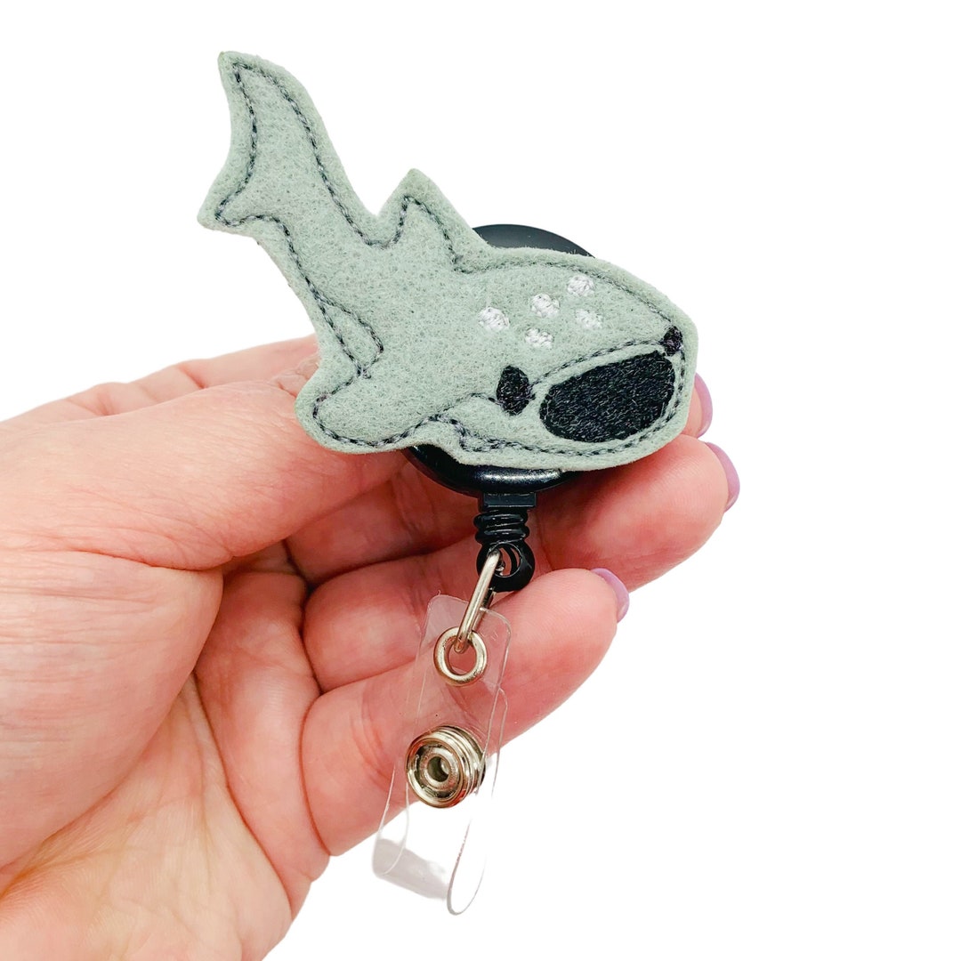 Newest Cool Felt Ghost All Saints' Day Badge Reel Retractable ID Badge  Holder With 360 Rotating Alligator Clip Name Holder
