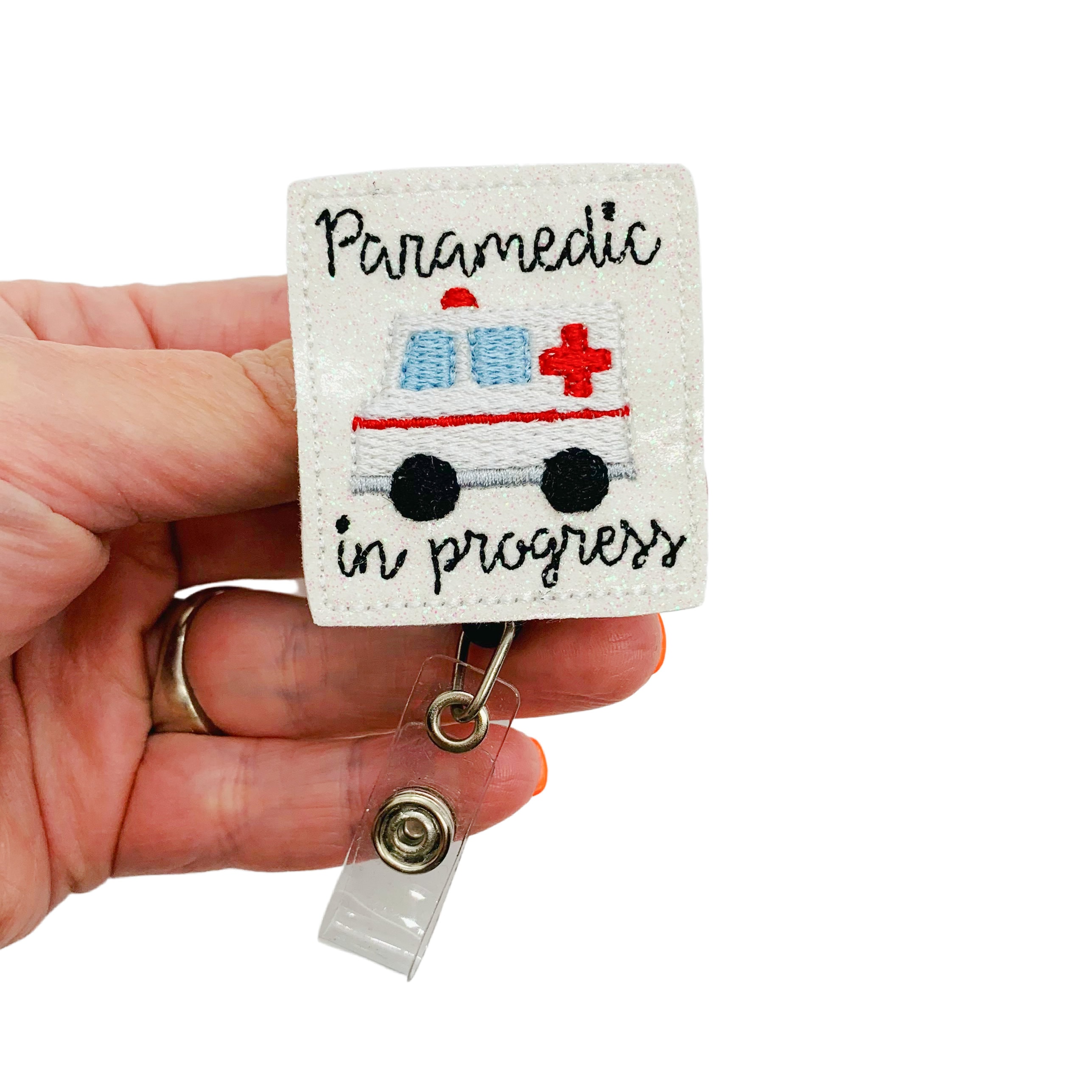 Paramedic Gifts, Ambulance Badge Reel, EMS Badge Reel, Paramedic Badge Reel, EMS Gifts, EMT Badge Reel, EMT Gifts, First Responder Gifts