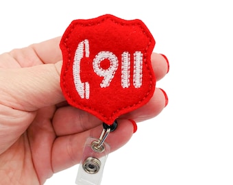 911 Dispatcher Badge, 911 Dispatcher Gift, 911 Dispatcher, 911 Charm, 911 Lanyard, 911 Operator, Badge Holder, Badge Clip, Badge Reel