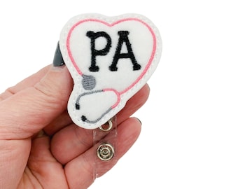 PA Badge Reel, PA Badge, PA Id Badge, Pa Gift, Pa Graduation Gift, Pa Student Gift, Pa School Gift, Nurse Badge Holder, Nurse Badge Reel