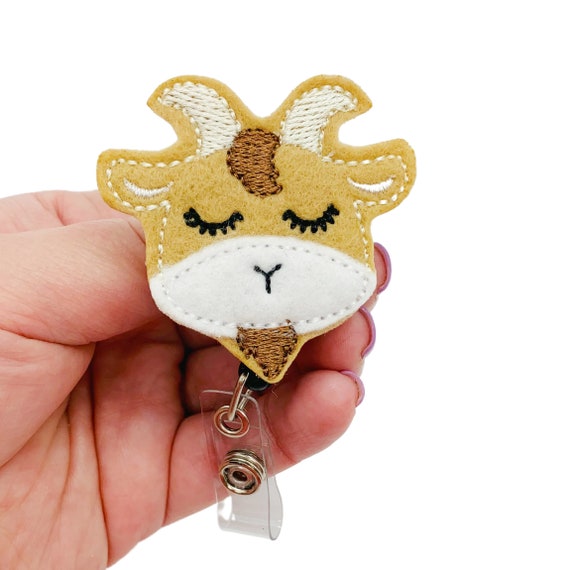 Goat Badge Reel, Goat Badge Clip, Goat Badge, Goat Gift, Goat Gift for Her,  Goat Accessories, Goat Items, Animal Badge Reel 