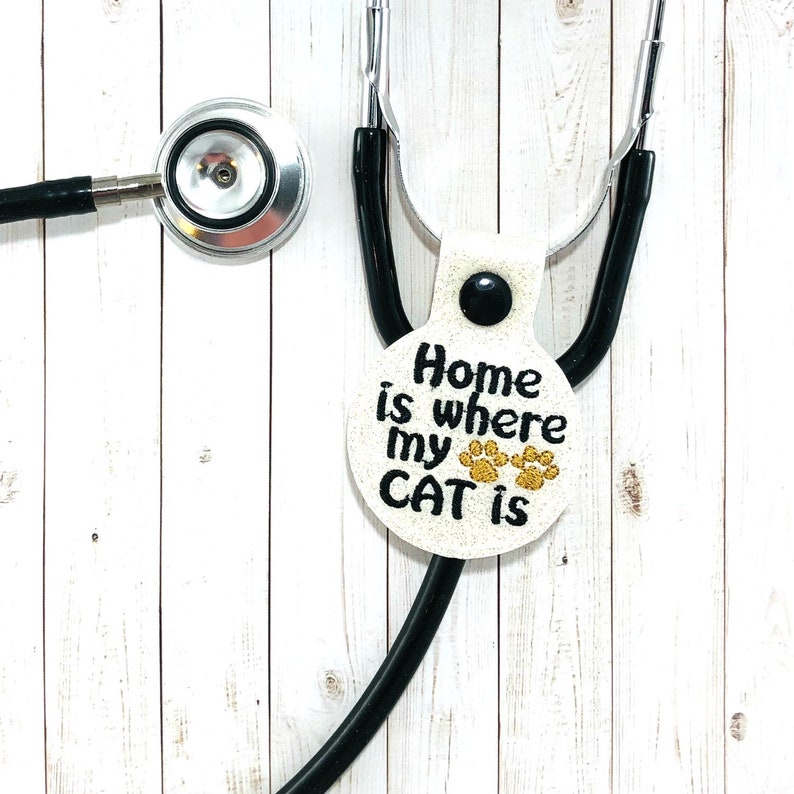Stethoscope Charm Stethoscope Accessory Stethoscope Gift Cat Gift Stethoscope Tag Cat Cat Owner Gift Cat Lover Gift Cat Accessory