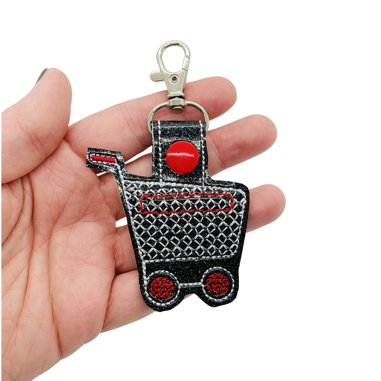 Quarter Holder Shopping Cart Key Fob Keychain Etsy