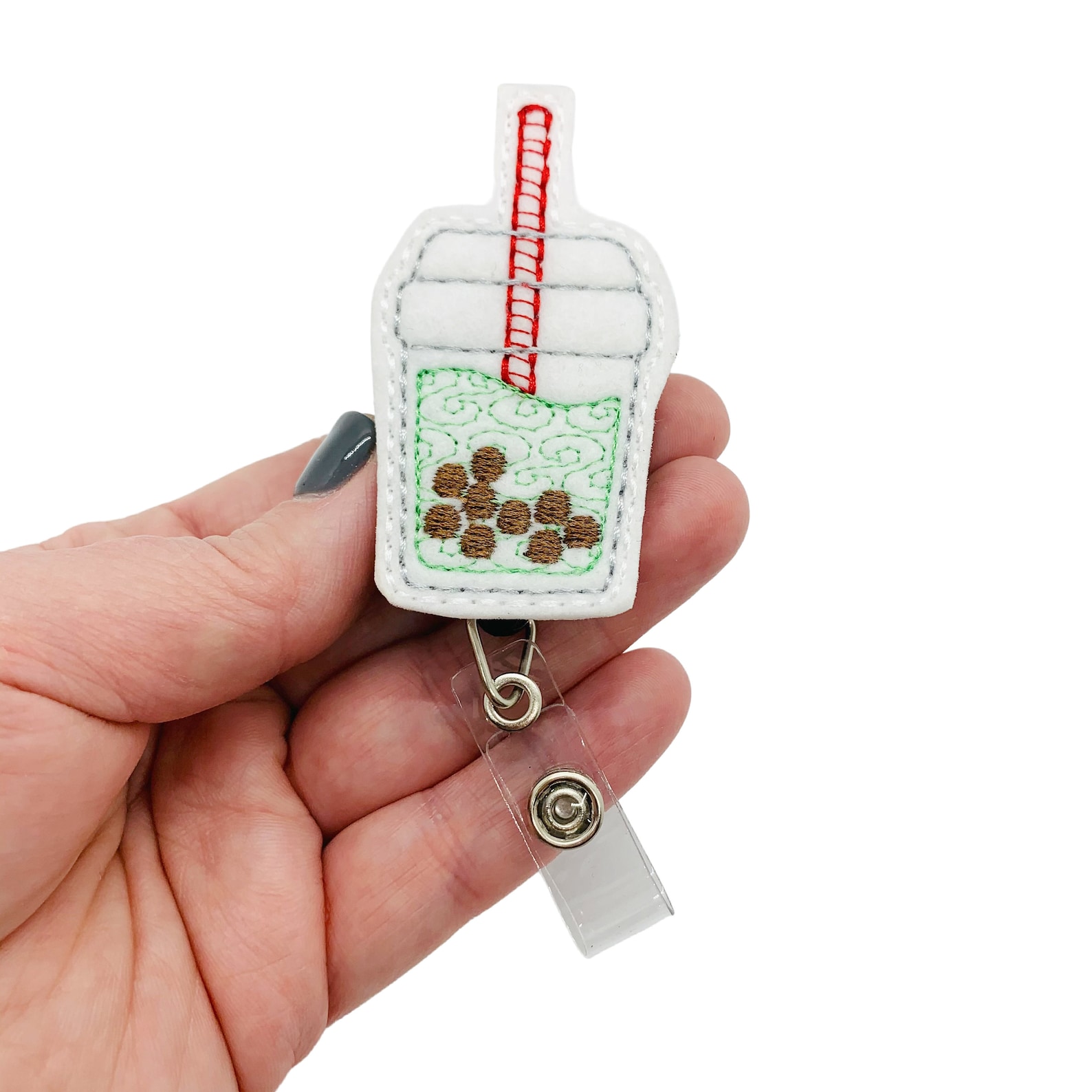 Bubble Tea Badge Reel Food Badge Reel Dietitian Badge Reel Etsy