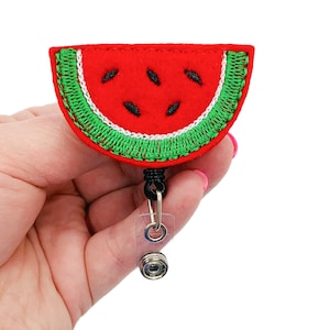 Cute Cartoon Fruit Flower Retractable Badge Reel Business ID Name