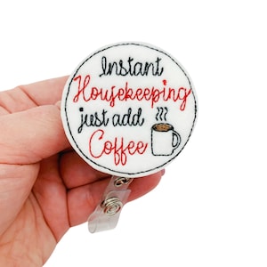 Coffee ID Badge Reel Funny Badge Perfect for Doctors Nurses Housekeeping  Coffee Iv Bag 