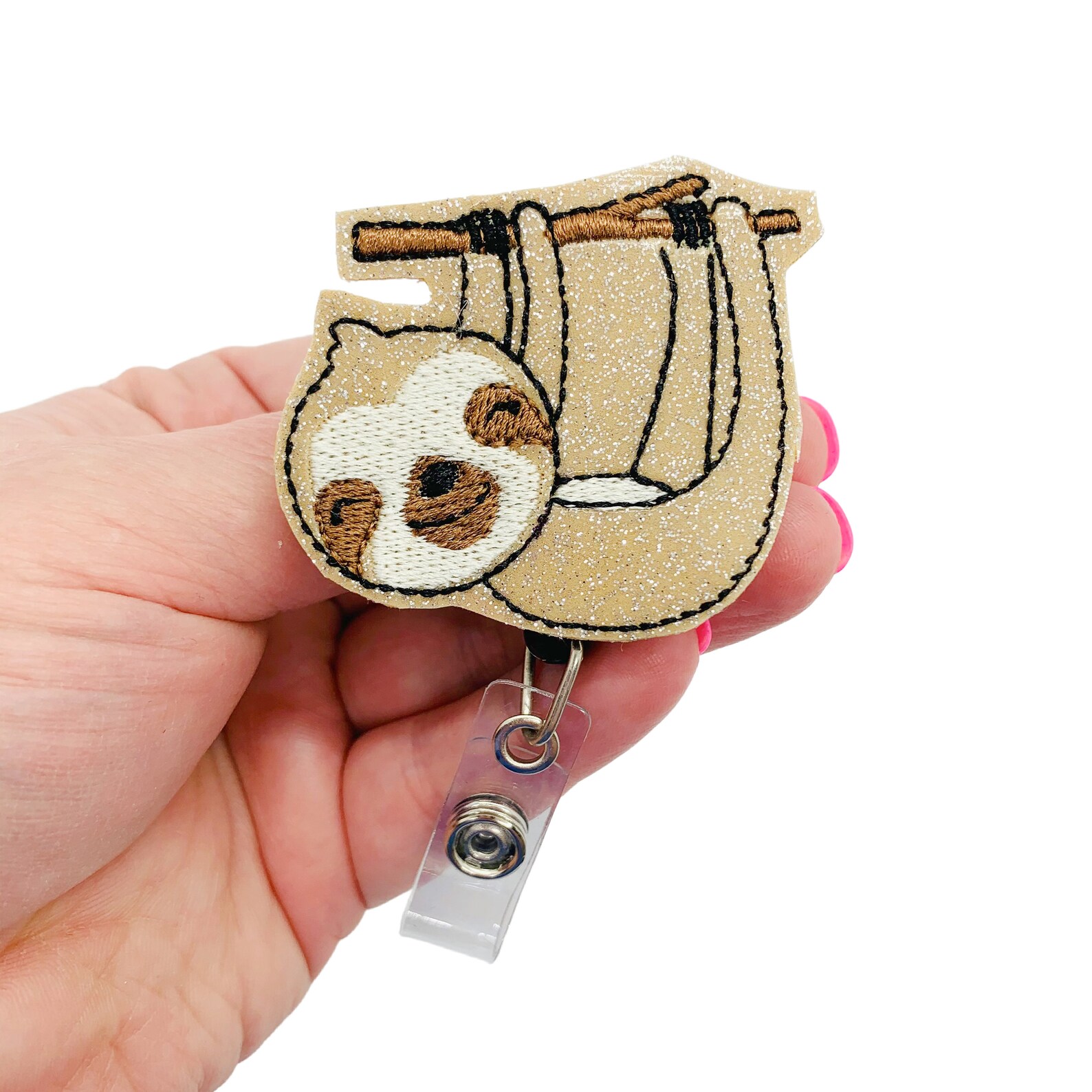 Sloth Gifts for Her Retractable Badge Holder Sloth Gift - Etsy