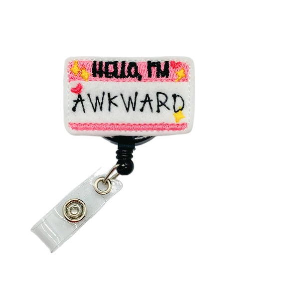 Funny Badge Reel, Funny Lanyard, Felt Badge Reel, Cute Badge Reel