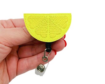 Fruit Badge Reel, Cute Badge Reel, Nutritionist Gifts, Dietitian Gifts, Yellow Lanyard, Glitter Badge Reel, Summer Badge Reel, Nurse Gift