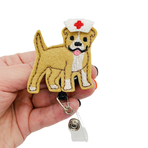 Carrete de insignia de pitbull, regalos de pitbull, carrete de insignia de perro, cordón para perro, carrete de insignia de animal, carrete de insignia de enfermera, carrete de insignia de enfermera registrada, regalos para perros, regalos para enfermeras