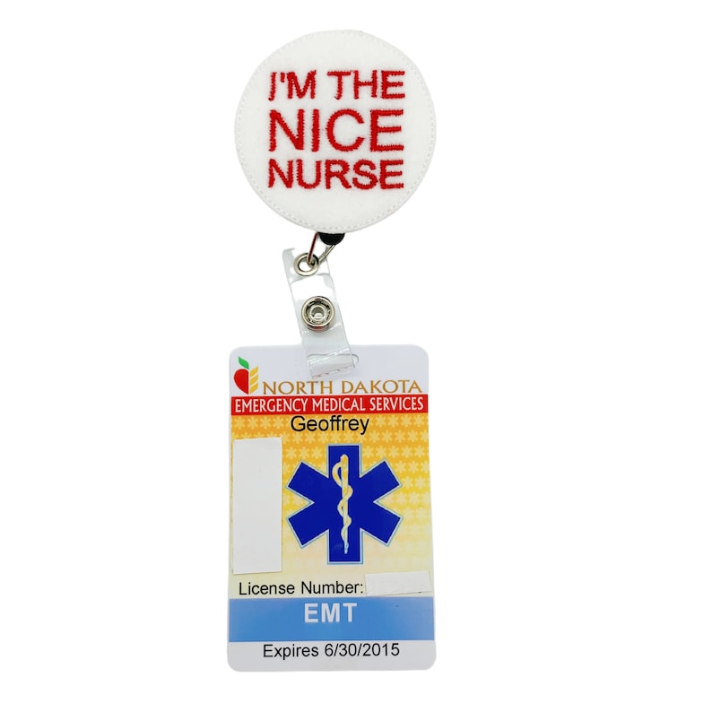 Funny Nurse Badge Reel Nurse Badge Holder Nurse Badge Clip Etsy