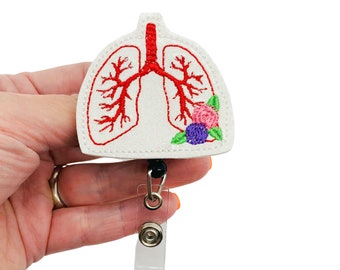 Lung Badge Reel, Respiratory Therapist Badge Reel, Respiratory Therapy Gifts, Respiratory Therapist Gifts, Pulmonary Badge Reel Nurse