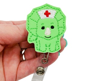 Dinosaur Badge Reel, Dino Badge Reel, Triceratops Badge Reel, Nurse Badge Reel, Nurse Gift, RN Badge Reel, RN Gifts, Nursing Badge Reel