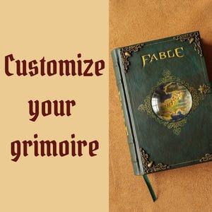 Customize your grimoire, personalized cover, Handmade custom sketchbook, leather journal,  dnd notebook, scrapbook, gift for book lover