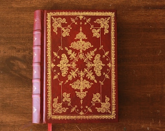 Rotes Grimoire Lederbuch, handgemachtes Skizzenbuch, Zauberbuch, Buch der Schatten, DND Notizbuch, Hexenzauberbuch, handgemachtes Geburtstagsgeschenk