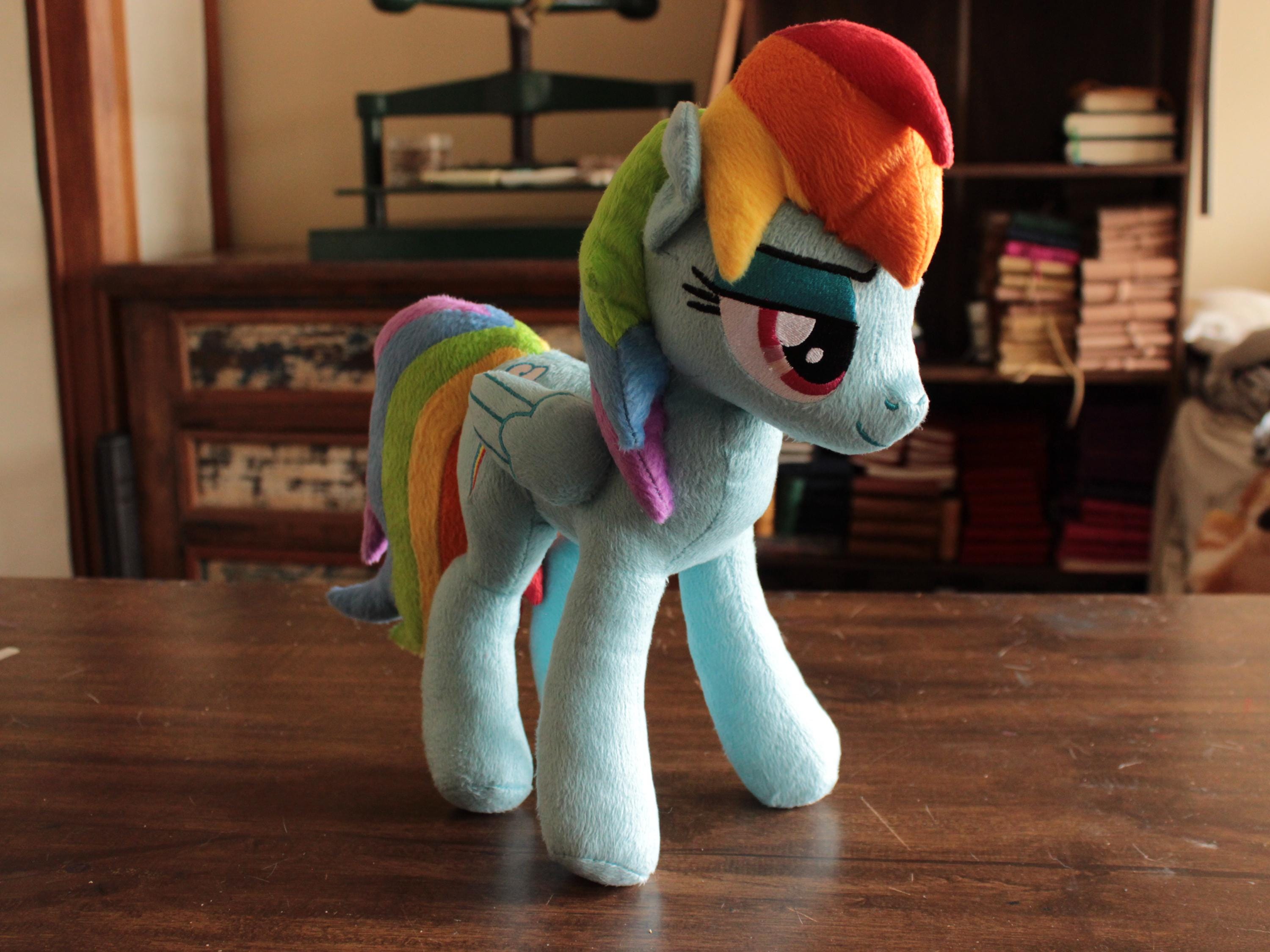 My little pony Rainbow Dash plush, customized OC plushie, personalized stuffed animal, handmade  commission, gifts for bf